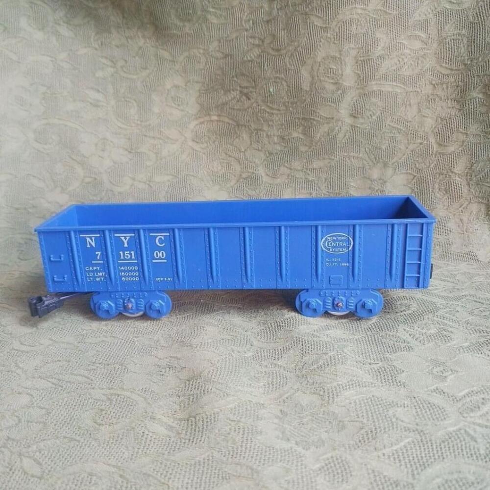 Marx New York Central Gondola Freight Train Car Blue